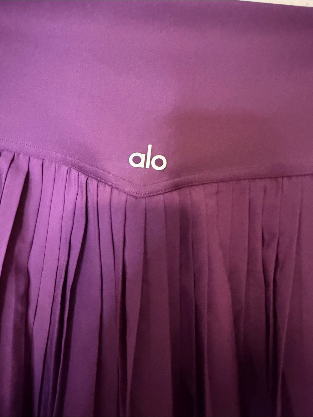 ALO Yoga Grand Slam Tennis Skirt Deep Purple, XS - Picture 4 of 5